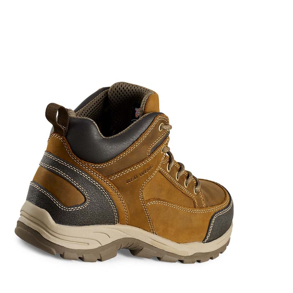 Red Wing TruHiker 5-inch Safety Toe Men's Hiking Boots Brown | ZA 265ILH